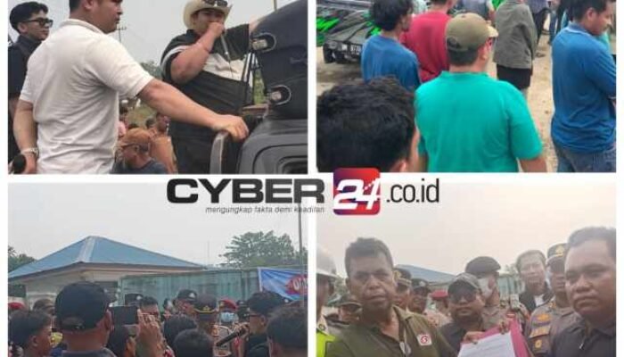 Limbahnya Diduga Cemari Sungai, Aliansi Nelayan Peduli Sungai Kerumutan Demo PKS KPT