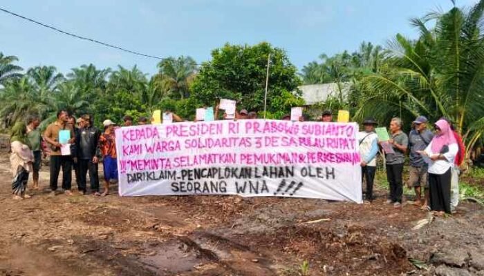 Tolak WNA Caplok Lahan, Warga 3 Desa Pulau Rupat Siap Kepung Kantor Bupati Bengkalis