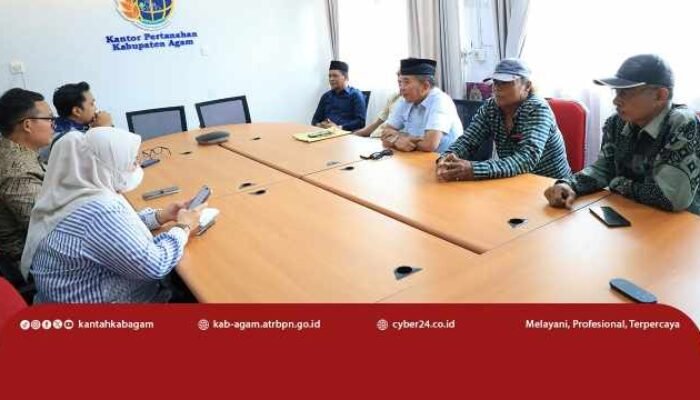 Perkuat Sinergi, Kantah Agam dan Ninik Mamak Manggopoh Mantapkan Persiapan Huntap dan Fasum