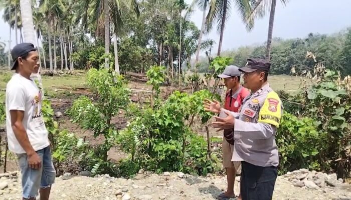 Bhabinkamtibmas Polsek Kaur Tengah Imbau Warga Cegah Karhutla