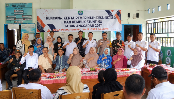 Pemdes Perugaian Gelar Musdes RKPDes dan Rembuk Stunting, Program Prioritas Jadi Pembahasan