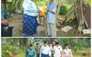 Keliling Empat Kampung, Wabup Syamsurizal Serahkan Bantuan untuk Lansia dan Disabilitas di Sungai Apit