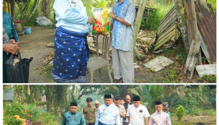 Keliling Empat Kampung, Wabup Syamsurizal Serahkan Bantuan untuk Lansia dan Disabilitas di Sungai Apit
