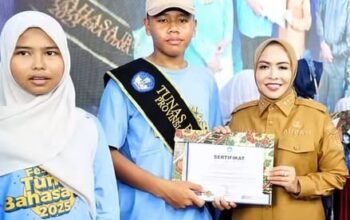 Bupati Maya Hasmita Membuka Gebyar Kreativitas dan Inovasi Pendidikan Menuju Labuhanbatu Cerdas Bersinar