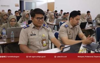 Kantor Pertanahan Kabupaten Agam Ikuti Ujian Seleksi KRS Jabatan Pengawas Tahun 2026 di Padang
