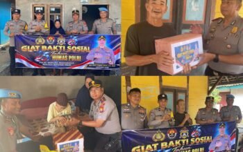 SAMBUT HARI JADI HUMAS POLRI KE-75, POLRES KAUR SALURKAN BANTUAN SEMBAKO KEPADA WARGA KURANG MAMPU