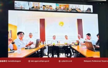 Kantah Agam Ikuti Sosialisasi Aplikasi SIMP-Sertel untuk Tingkatkan Akurasi Data Pertanahan
