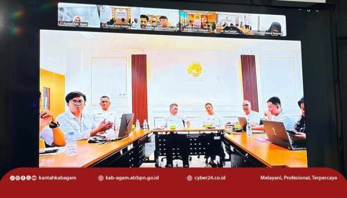 Kantah Agam Ikuti Sosialisasi Aplikasi SIMP-Sertel untuk Tingkatkan Akurasi Data Pertanahan