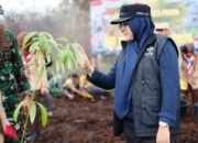 Cegah Alih Fungsi Lahan, Bupati Siak Afni Tanam Pohon di Lahan Bekas Karhutla
